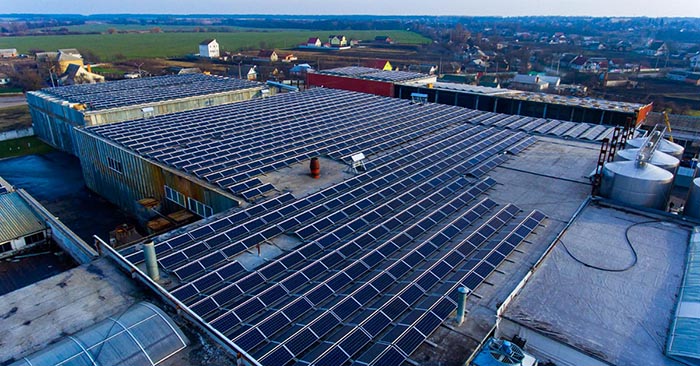 Sistema solar para pequeno comércio